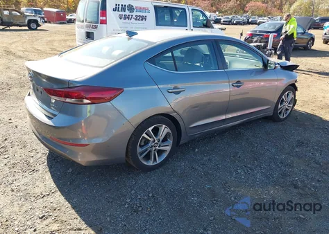 2018 Hyundai Elantra Limited from USA, damaged, VIN KMHD84LF8JU443116